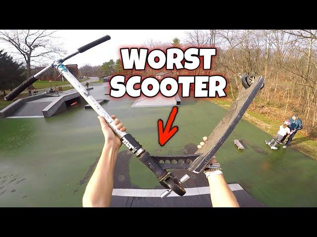 RIDING THE WORST PRO SCOOTER EVER!