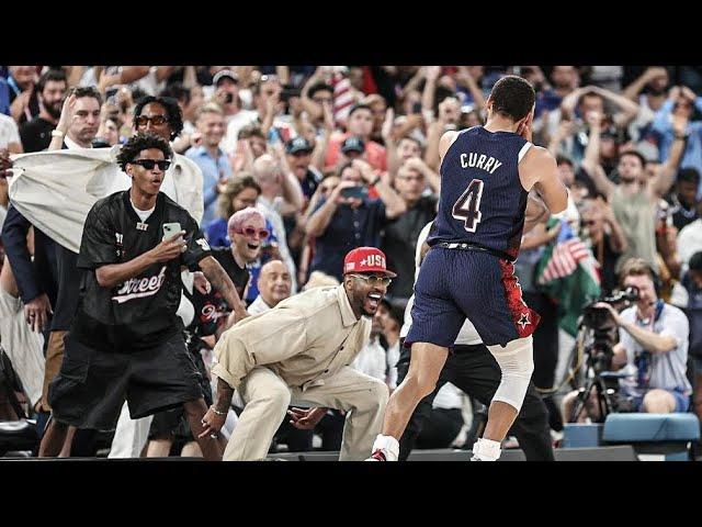 THREES POINTS Hits Stephen Curry Quarter 4 to Win Gold Madels | USA vs Francis