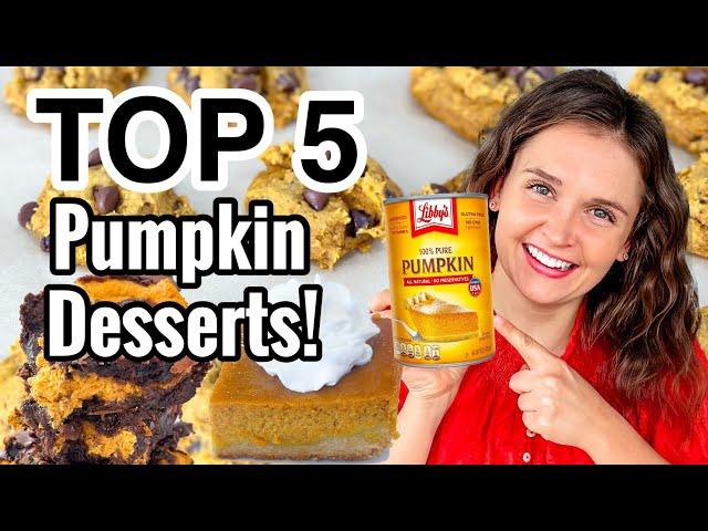 5 of the EASIEST Pumpkin Dessert Ideas | Best Tasty & Easy Pumpkin Dessert Recipes | Julia Pacheco