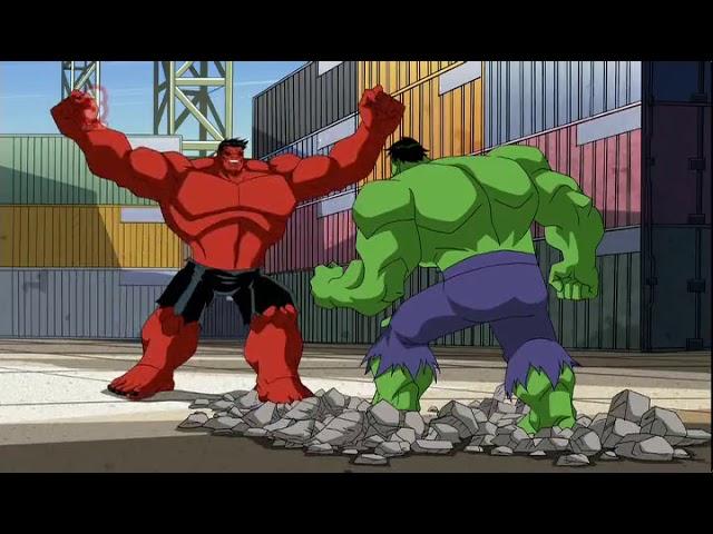 The Avengers vs Red Hulk