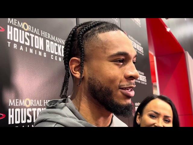 Houston Rockets Practice: Cam Whitmore talks   about increased playing time