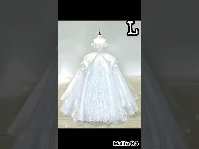 Choose your name first letter and see your dress 🩷️ #dress #gown #fashion