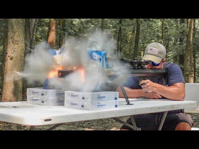 Destroying Stuff With JUST The Muzzle Blast! (50 Cal)