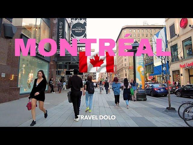 MONTREAL QUEBEC CANADA 4K Walk Tour!