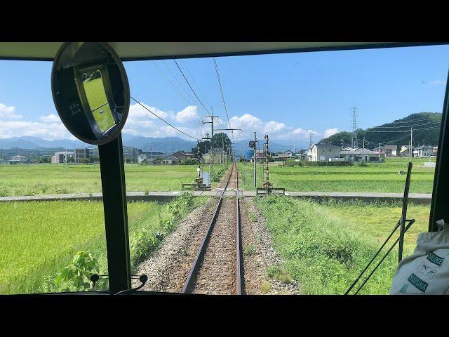 上信電鉄前面展望高崎→上州福島　＜Cabview Japanrail Jōshin Electric Railway Line Takasaki → JŌSHŪ-FUKUSHIMA＞