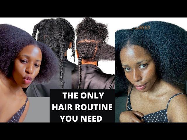 MY WASH DAY ROUTINE ON 4B/4C NATURAL HAIR 2022 / Scalp Care + Thick Ends + Length Retention