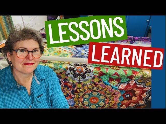  LONG TERM PROJECTS - 10 LESSONS LEARNED FROM MY NEW HEXAGON QUILT