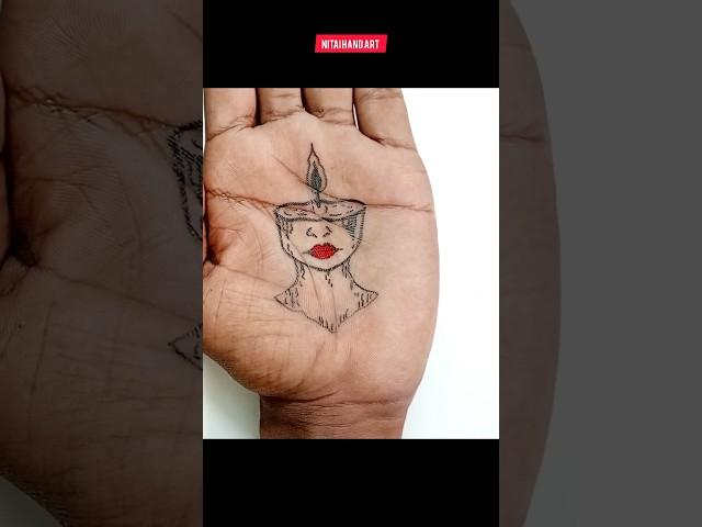 How to make creative tattoo  #creative #tattoo #viral #shorts