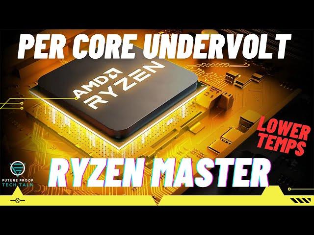 Ryzen Master Simple Undervolt | Lower Temps | Increase Performance | 5000 & 7000 Series CPU