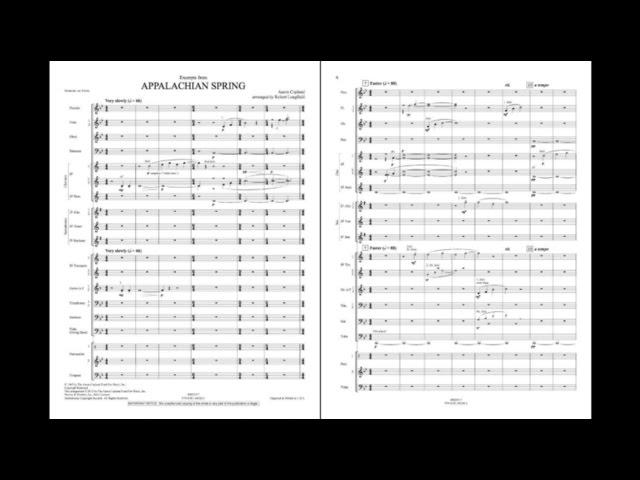 Excerpts from Appalachian Spring by Copland/arr. Longfield