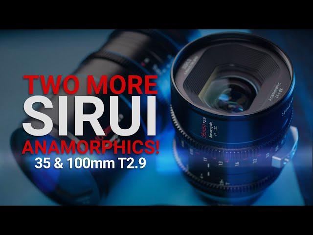 Sirui 35 and 100mm 1.6X Anamorphic Lenses! A Complete Full Frame Set