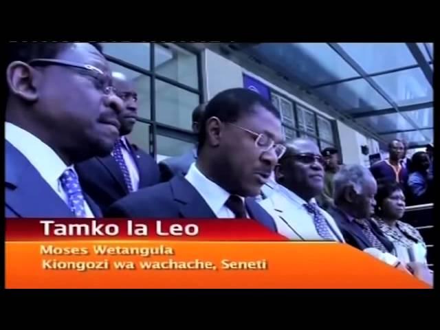 Senator Moses Wetangula,"... whoever will try to go to work will 'eat stones' or get stoned..."