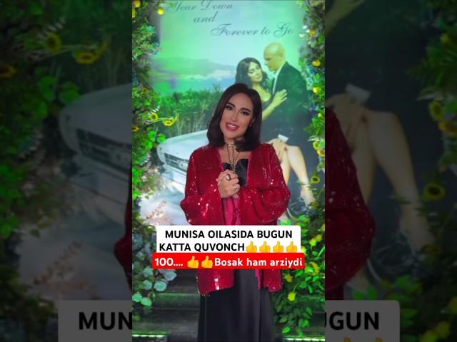 MUNISA TOYI BOLGANIGA 1 YIL BOLDI KOZ TEGMASIN NISHONLAMOQDA OILASI BILAN #munisarizayeva