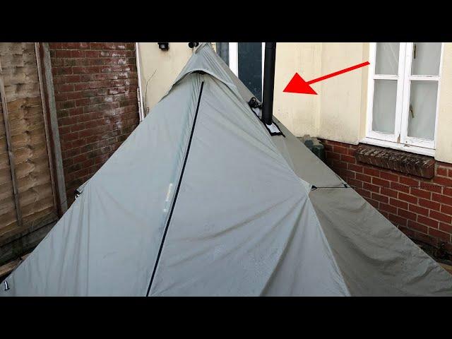 First Time Using A Hot Tent | Onetigris Smokey Hut Tent