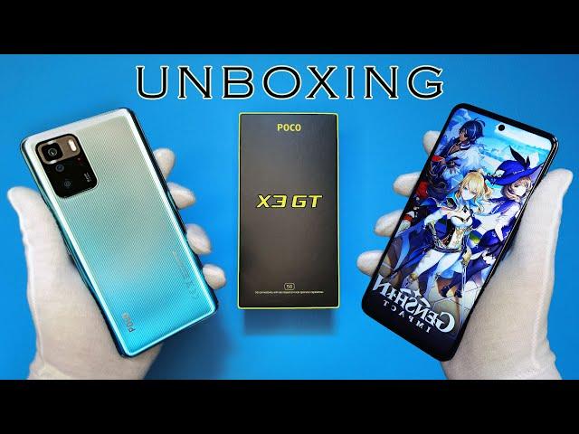 POCO X3 GT (Wave Blue) Unboxing - ASMR