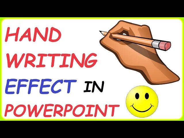 Handwriting Text Effect In PowerPoint ( 2 Ways To Create A Handwriting Effect In PowerPoint )