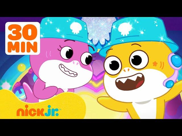 Baby Shark Sings on the Big Stage!  w/ Anderswim & William | 30 Minute Compilation | Nick Jr.