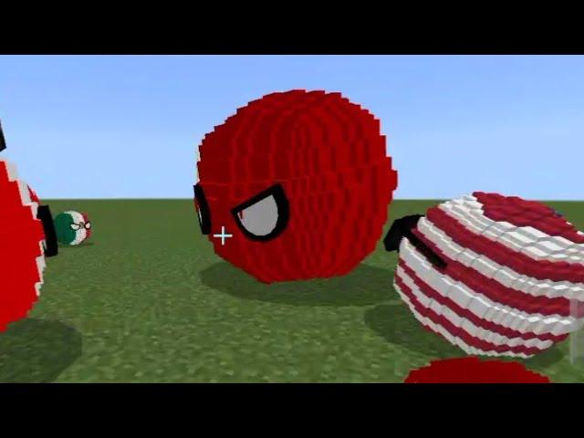 Countryball in minecraft mod showcase