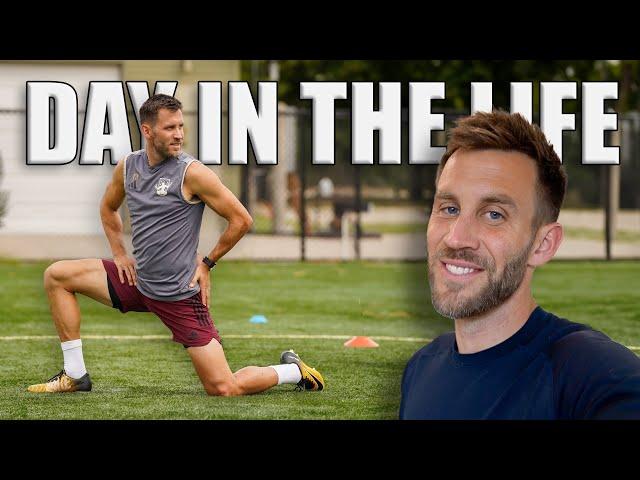 Pro Footballer's Full Day Routine | Team Training, Exploring Michigan, Recovering