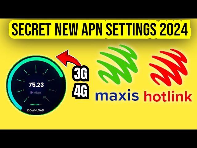 New Secret APN Settings for hotlink Maxis