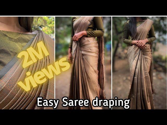 Easy wedding saree draping