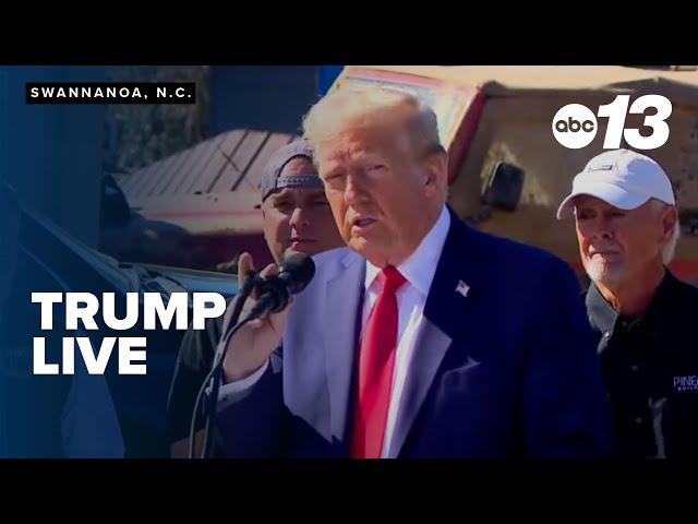 Trump tours North Carolina Helene damage: LIVE