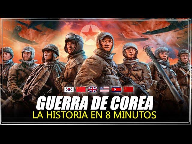 ️La Guerra de Corea de 1950-1953 en 8 Minutos - El Conflicto entre Coreas - Resumen