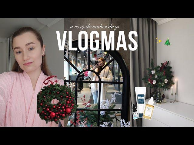 VLOG // створюю затишок, роблю різдвяний віночок, новинки в догляді