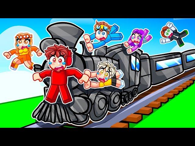 7 Friends Stuck on a Train (Roblox)