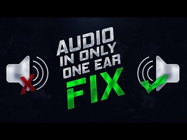 OBS/STREAMLABS | Audio in only ONE EAR FIX