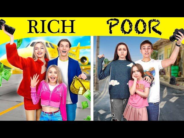 Familia Rica VS Pobre Creó un Canal | ¿Quién Obtendrá el Papel Principal en la Película?