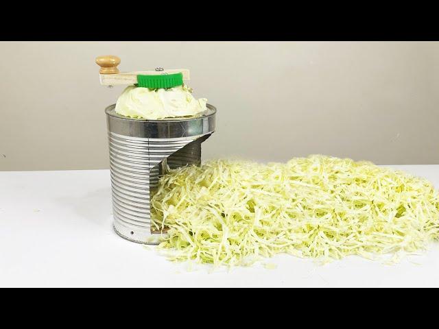 How to Make a Tin Can Cabbage Slicer