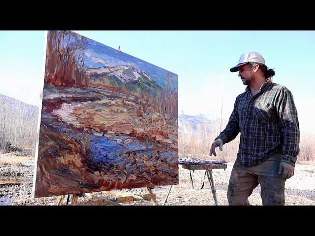 Plein Air Painting: Montana January