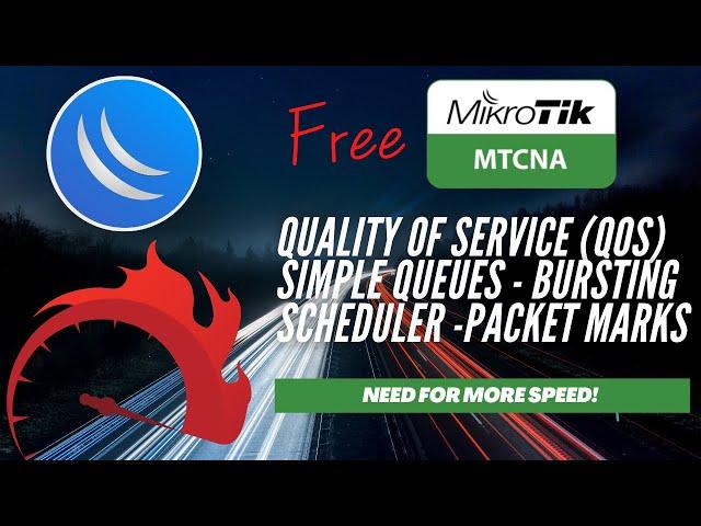 Full MikroTik MTCNA - QOS (Simple Queues, Bursting, Schedule, Packet Marks)