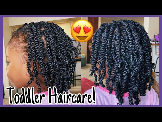 Mini Twists on My 3yr old’s Natural Hair | Easy Toddler Styles for Hair Growth