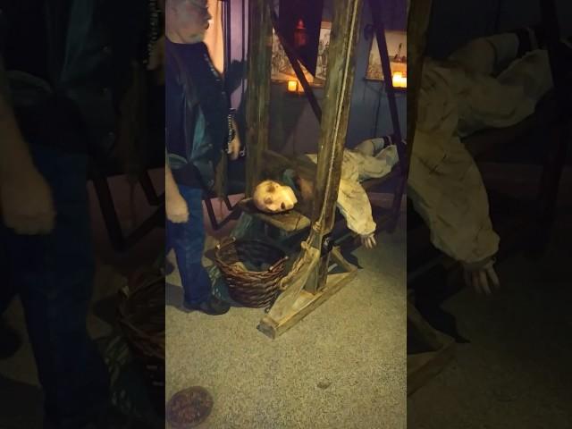 The guillotine at Medieval Torture Museum