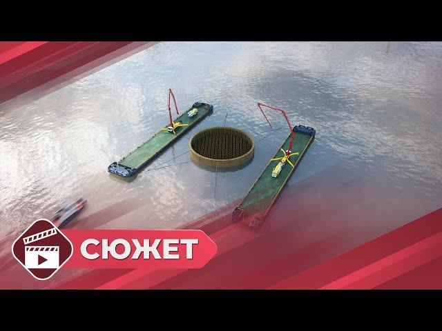 Строительство Ленского моста идет без отставаний по графику