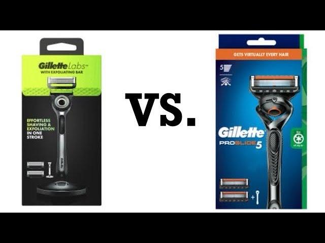 Gillette Fusion Proglide VS Gillette Labs Exfoliating Bar