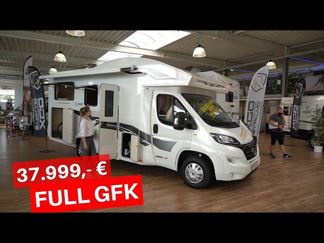 Only 37,999 € Cheap FULL GFK motorhomes XGO 98Plus Fiat Ducato with XXL equipment model 2021