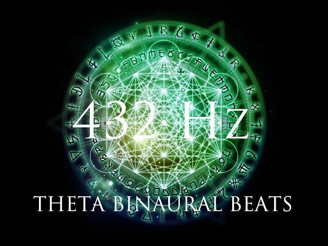 DEEP Theta Binaural Beats  LET GO of Fear, Overthinking & Worries  432Hz Deep Relaxation