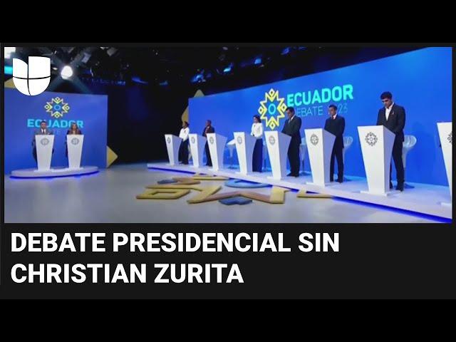 No permiten ingreso de Christian Zurita a debate presidencial en Ecuador