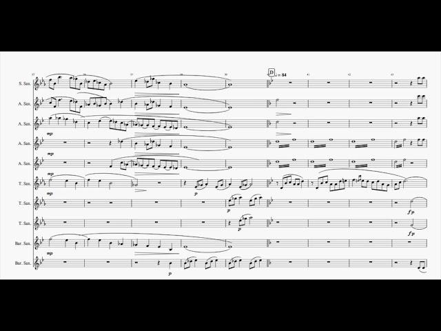 Eric Whitacre - October for Saxophone Choir