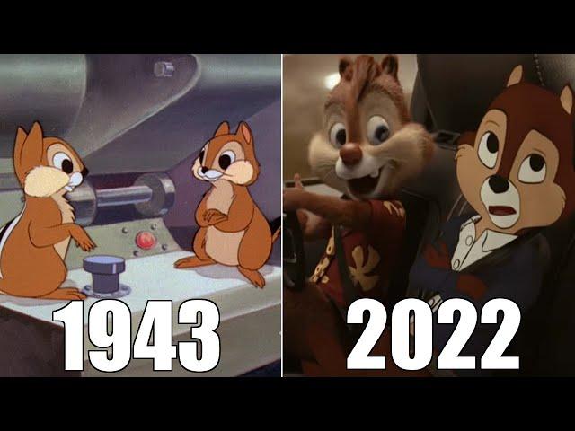 Evolution of Chip 'n' Dale in Cartoons & Movies [1943-2022]