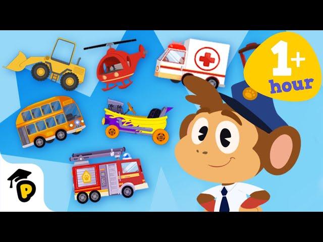 Fire Truck, Train, Helicopter & more | Learn about Vehicles | Kids Cartoon | Dr. Panda TotoTime