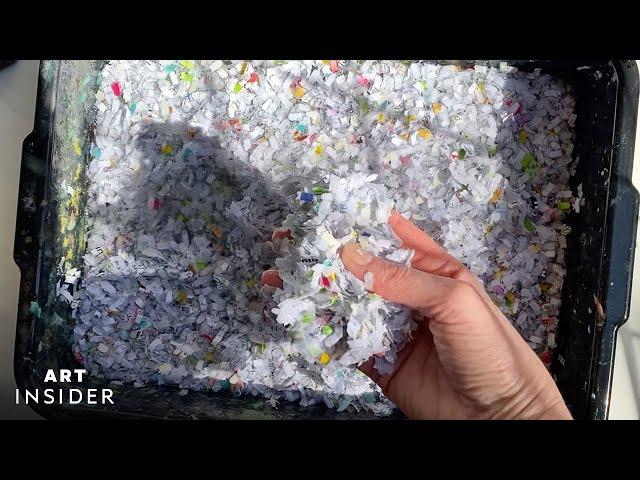 Artist Makes Sustainable Craft Paper