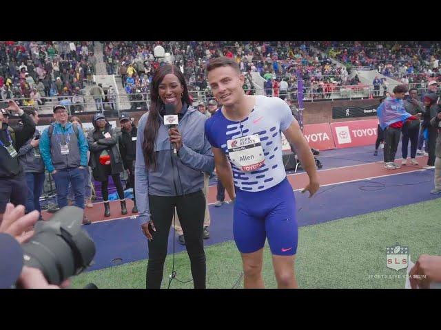 Devon Allen Wins 110 Meter Hurdles