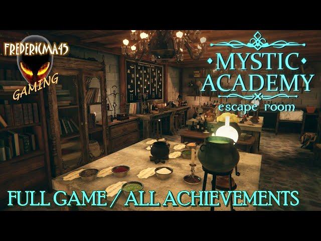 Mystic Academy Escape Room FULL GAME Walkthrough / All Achievements (Wizardry School Escape Room)