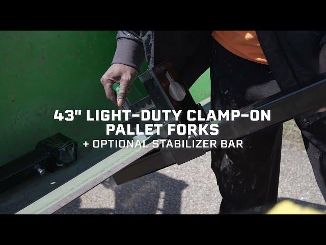 43" Light-Duty Clamp-On Pallet Forks | Titan Attachments