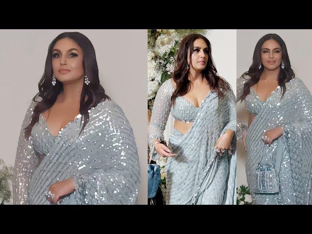 Huma Qureshi Look Awesome In Saree At Manish Malhotra Diwali Party #tellyfilms #bollywoodnews