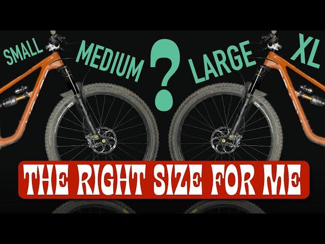 WHAT IS THE RIGHT SIZE MOUNTAIN BIKE FOR ME? Two bikes identical in every way but size.